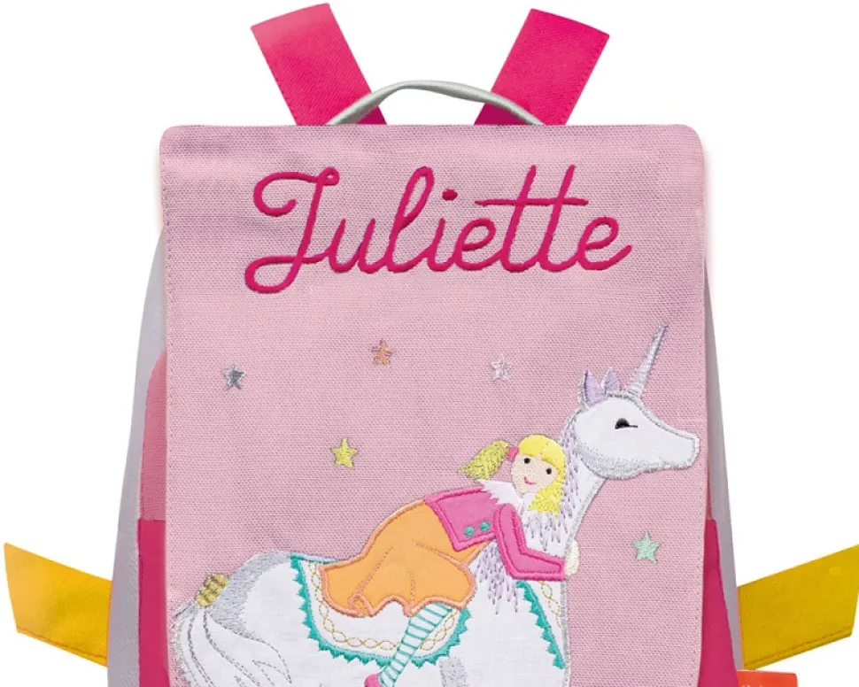 Sac à dos brodé Licorne