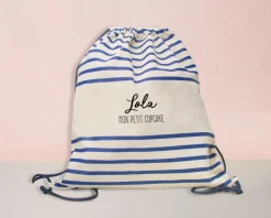 Sac à dos marinière personnalisée