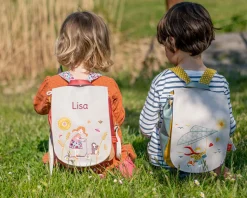 Sac à dos pour enfant personnalisé - La fille et la trottinette