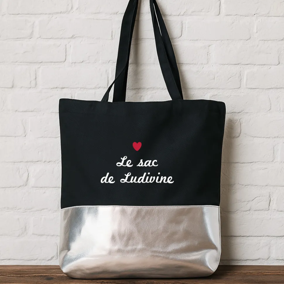 Sac noir personnalisé - Le petit bazar de…