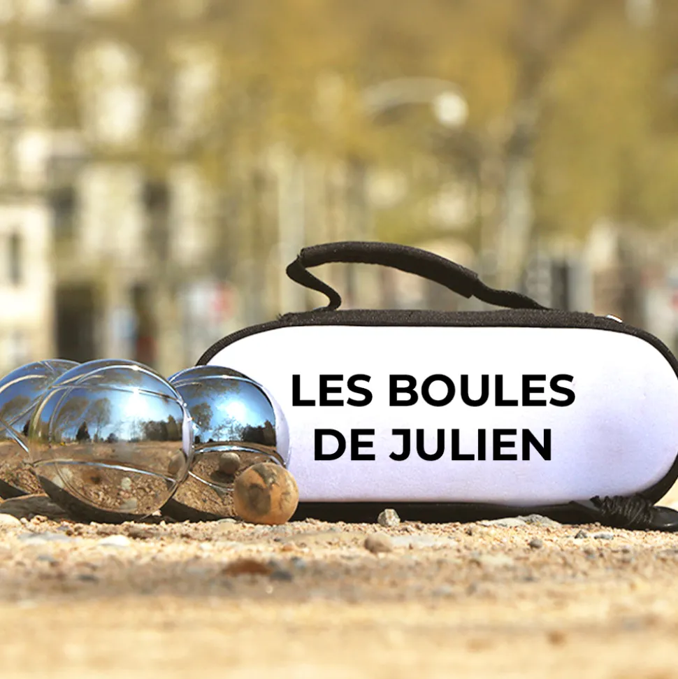 Sacoche de pétanque personnalisée - Message humour