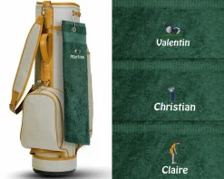 Serviette de golf brodée