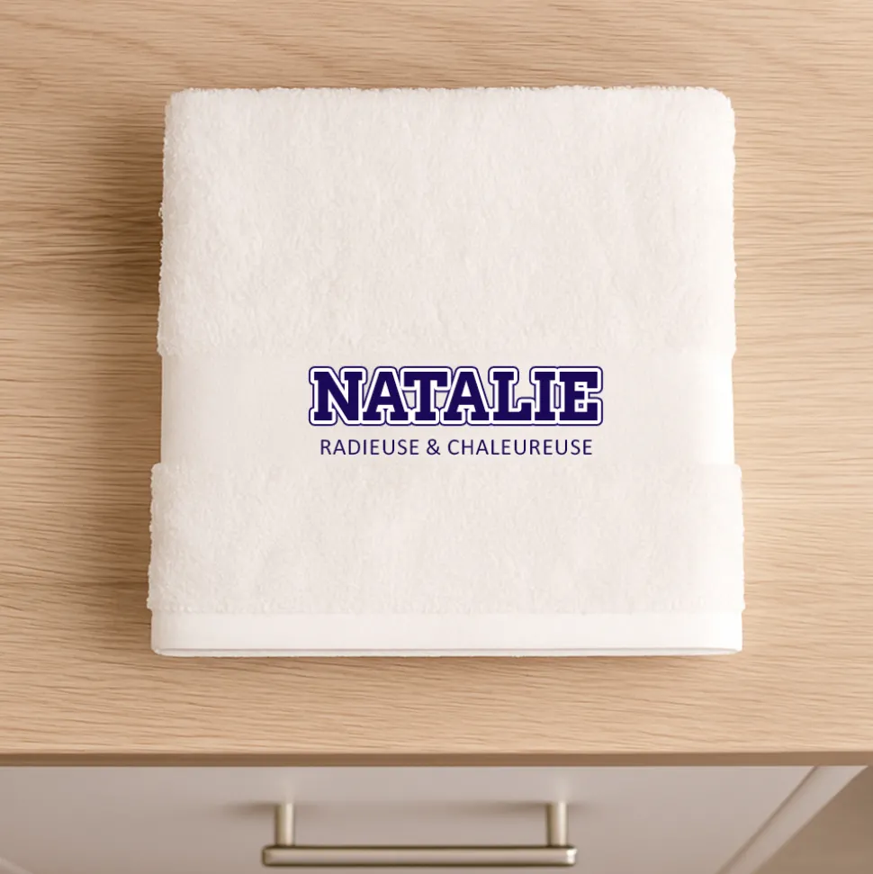 Serviette personnalisée - College Style