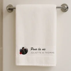 Serviette personnalisée - Couple photo
