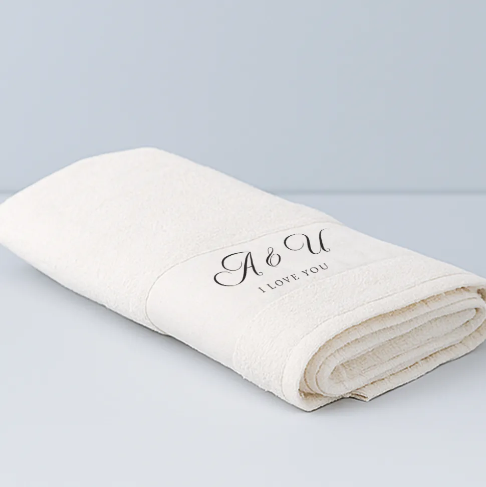 Serviette personnalisée - Initiales