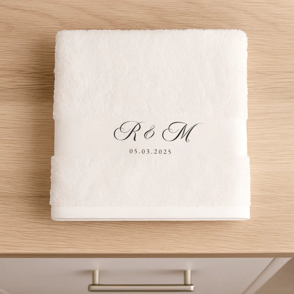Serviette personnalisée - Initiales