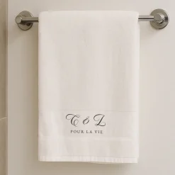 Serviette personnalisée - Initiales