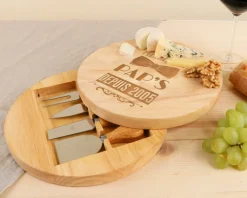 Set à fromage personnalisé en bois - Meilleur Grand-Père