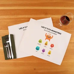 Set de table personnalisé - Famille Monstres