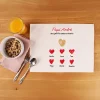 Set de table personnalisé - Papi et ses petits coeurs