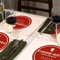 Set de table personnalisé - Chef étoilé