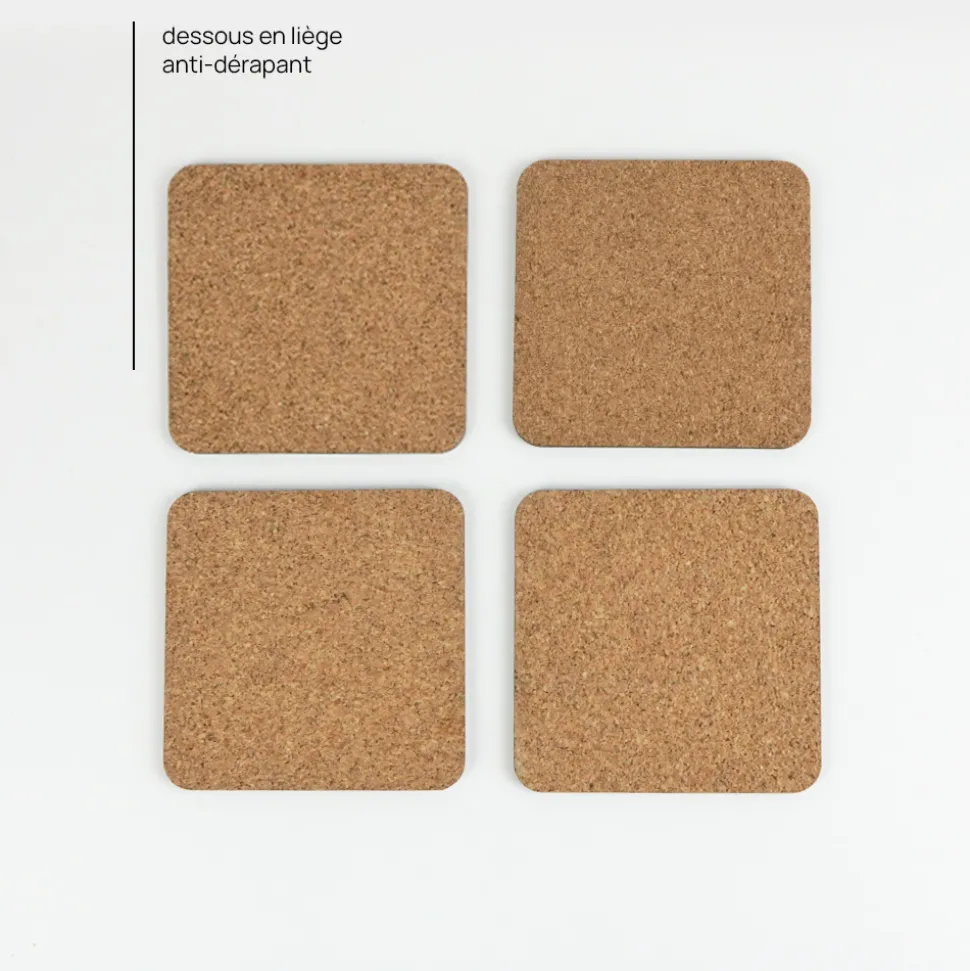 Sous-verres personnalisés - Scrabble