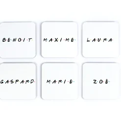 Sous-verres personnalisés - Bande de potes