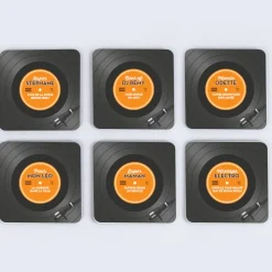 Sous-verres personnalisés - Retro Vinyle