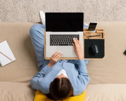 Support ordinateur portable en bois