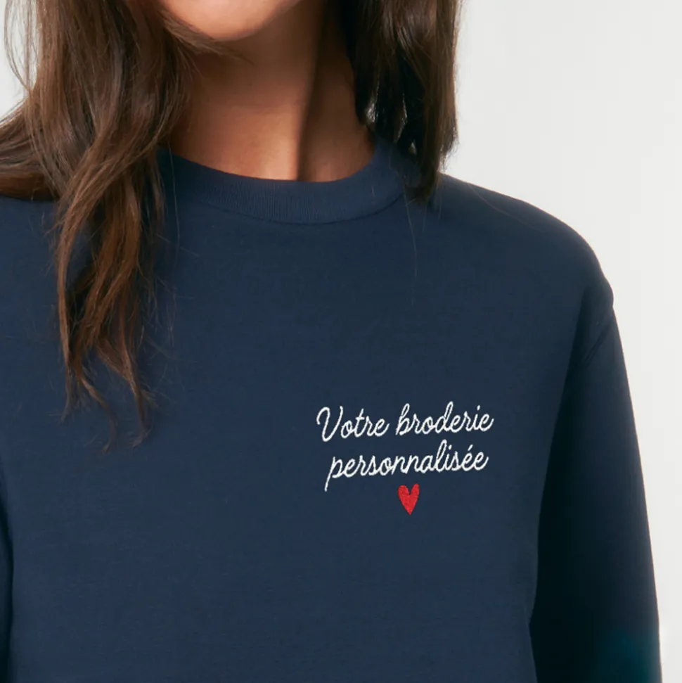 Sweat personnalisé brodé - Message