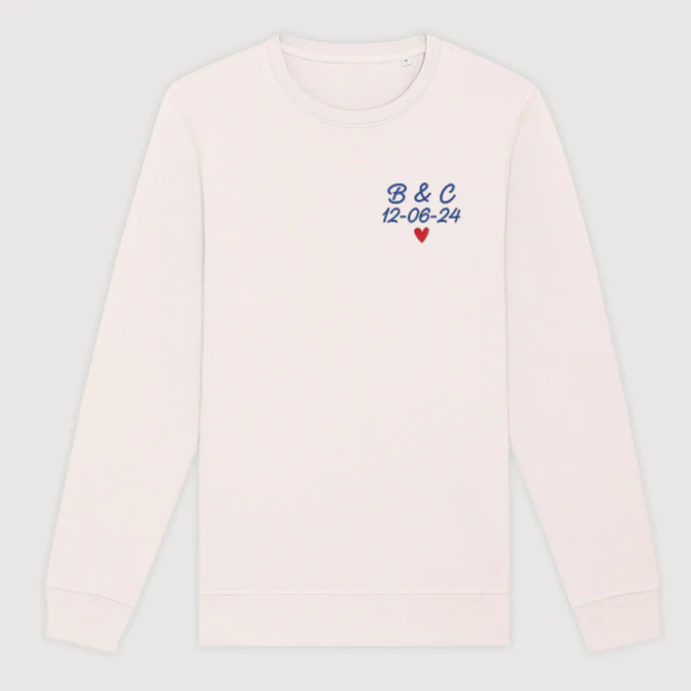 Sweat personnalisé brodé - Message