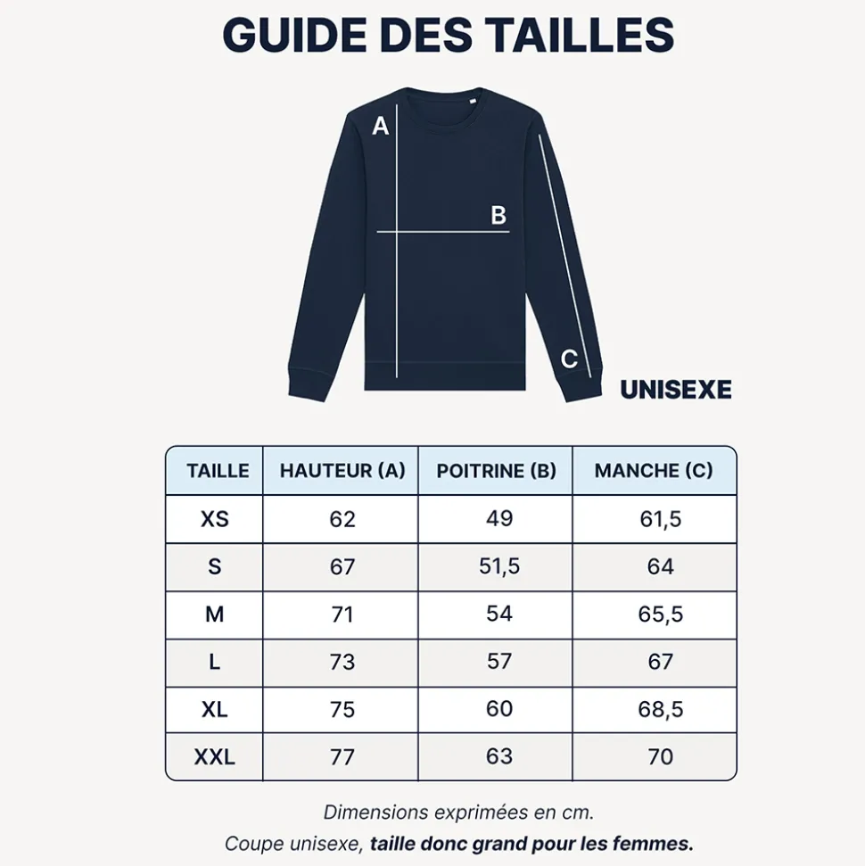 Sweat personnalisé brodé - Message