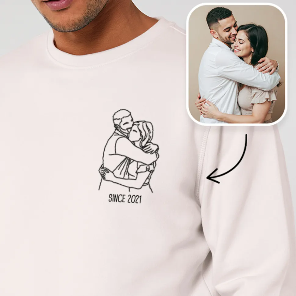 Sweat personnalisé brodé - Photo