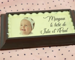 Tableau photo Personnalisable en chocolat