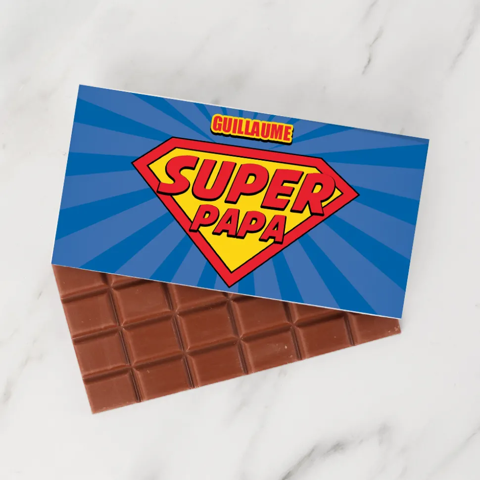 Tablette de chocolat Fête des Pères
