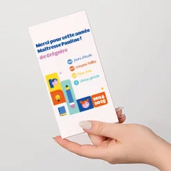 Tablette de chocolat personnalisée - Bilan de l'année
