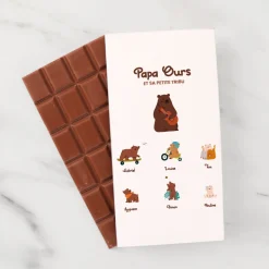 Tablette de chocolat personnalisée - Tribu Ours