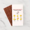 Tablette de chocolat personnalisée - Famille poussins