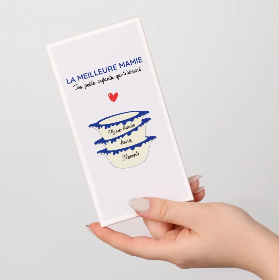 Tablette de chocolat personnalisée - Bols