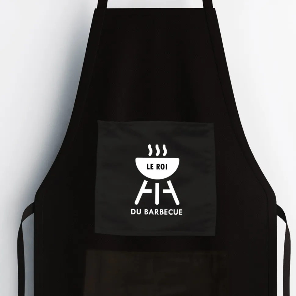 Tablier noir - Roi du barbecue