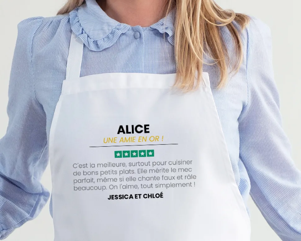Tablier personnalisé - Avis Client