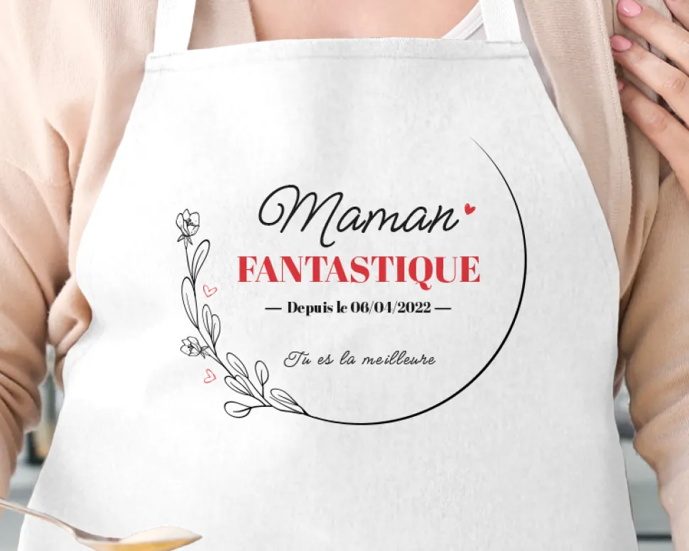 Tablier personnalisé - Maman Depuis