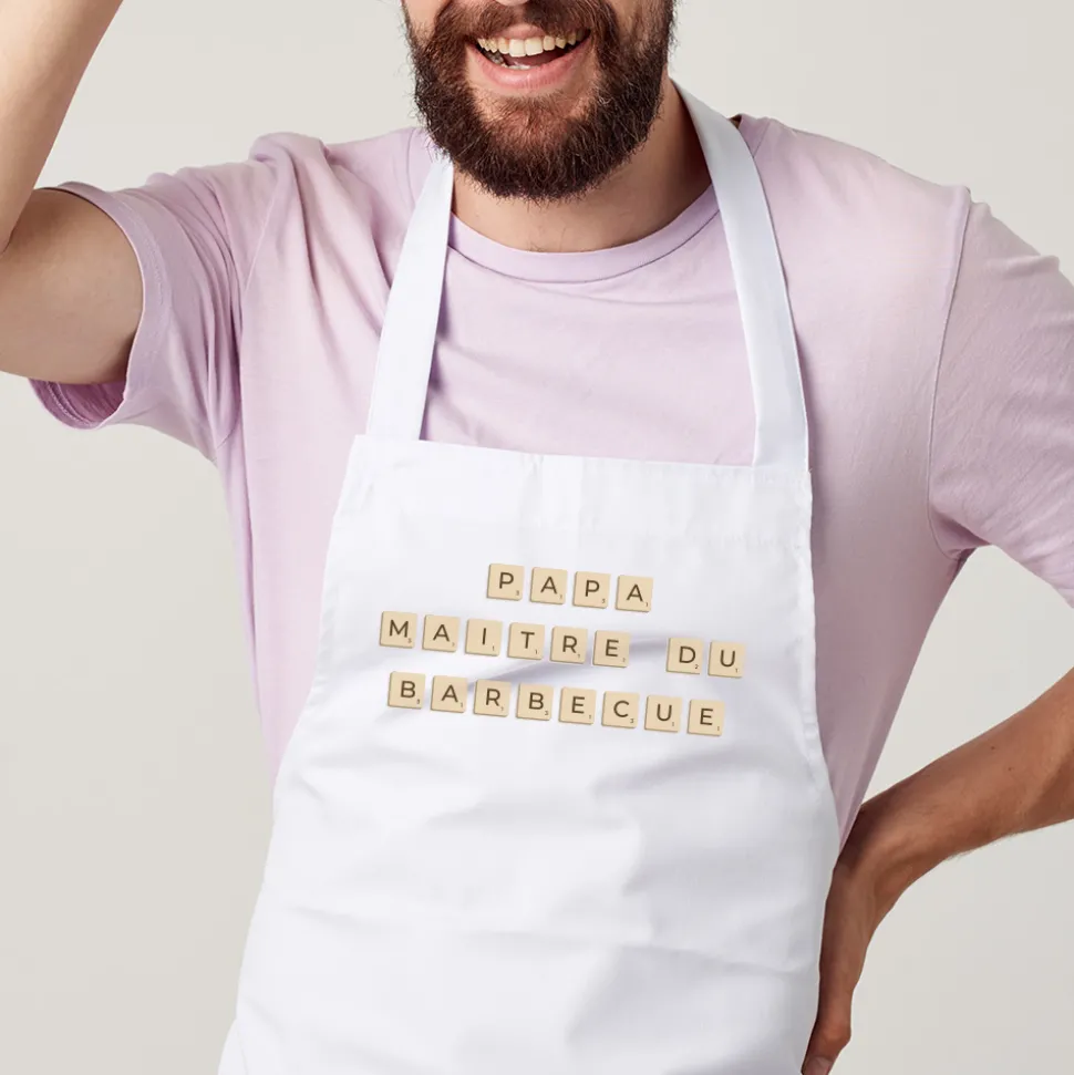Tablier personnalisé - Scrabble