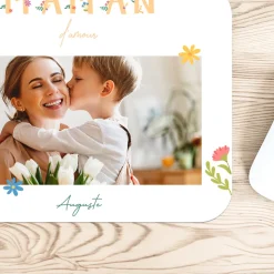 Tapis de souris personnalisé - Amour Fleuri