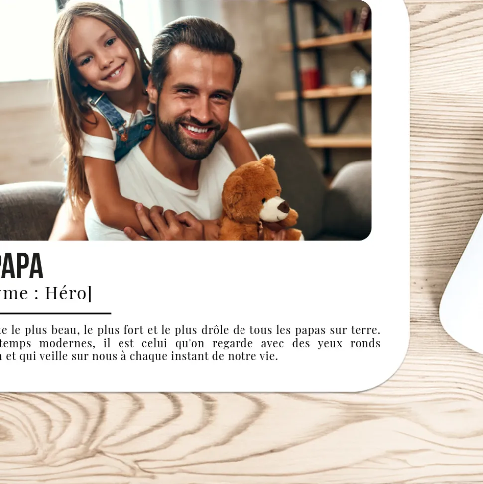Tapis de souris personnalisé - Définition Papa