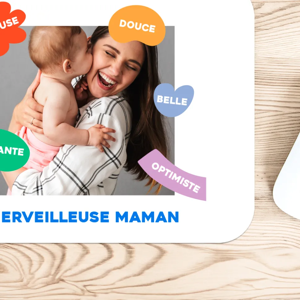 Tapis de souris personnalisé - Eclats de Couleurs