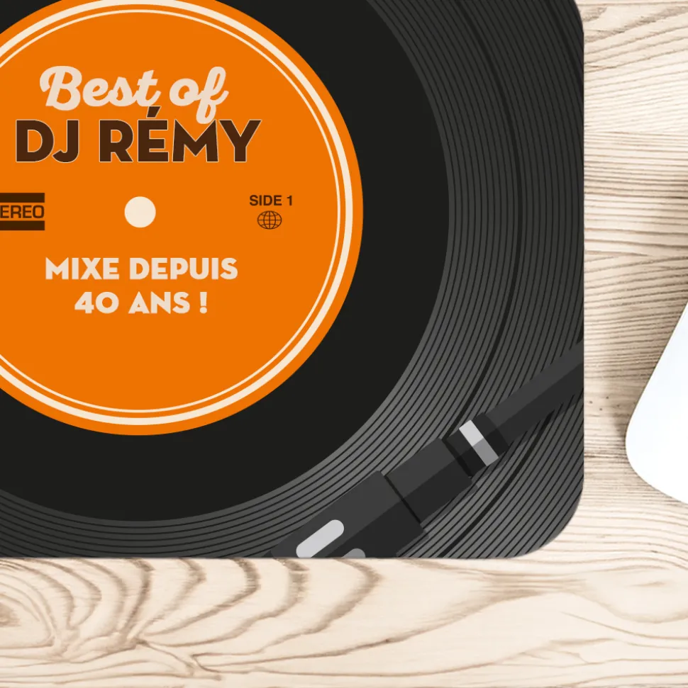 Tapis de souris personnalisé - Retro Vinyle