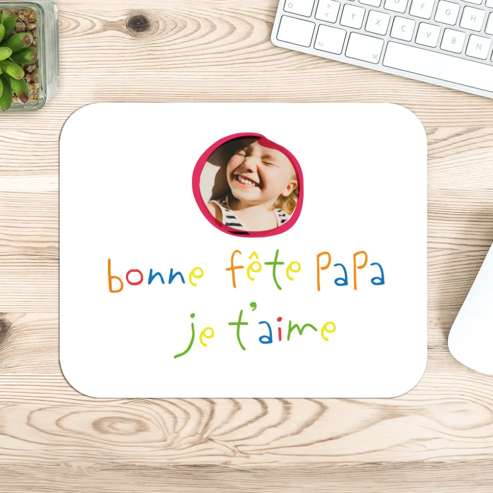 Tapis de souris personnalisé - Mots d'enfants