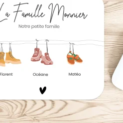 Tapis de souris personnalisé - Famille Chaussures