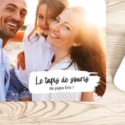 Tapis de souris personnalisé - Photo et texte
