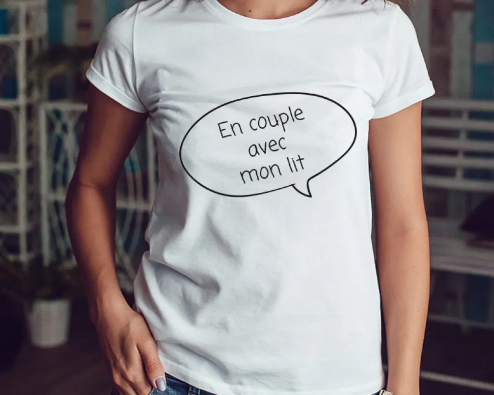 Tee shirt personnalisé femme - Bulle dialogue