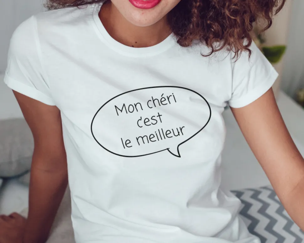 Tee shirt personnalisé femme - Bulle dialogue