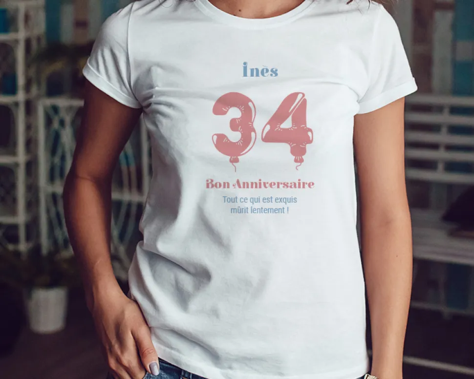 Tee shirt personnalisé femme - Ballons