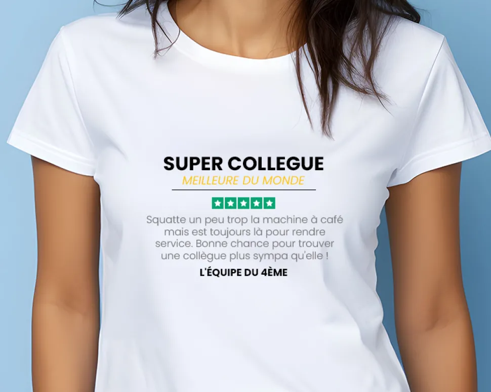 Tee shirt personnalisé femme - Avis client