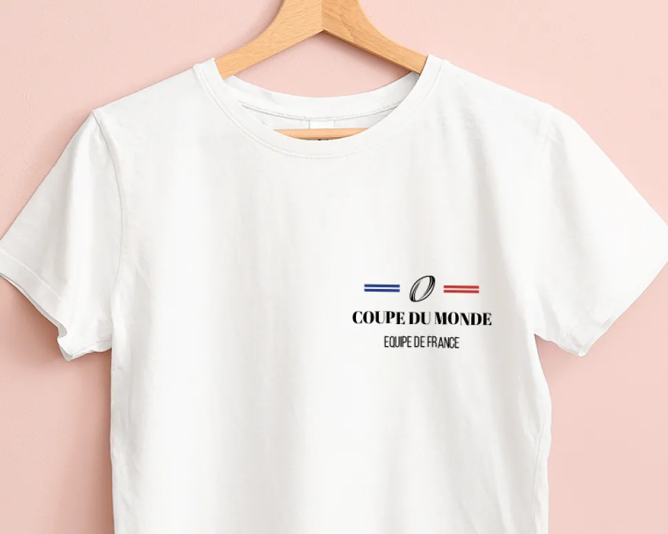 Tee shirt personnalisé femme - Supporter Rugby