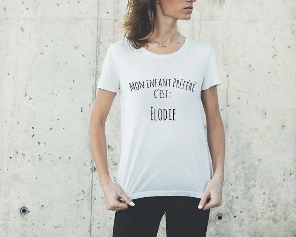 Tee shirt personnalisé femme - Enfant préféré