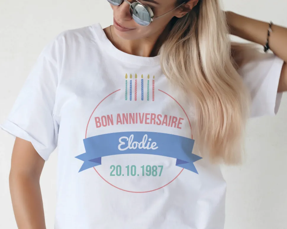 Tee shirt personnalisé femme - Bougies