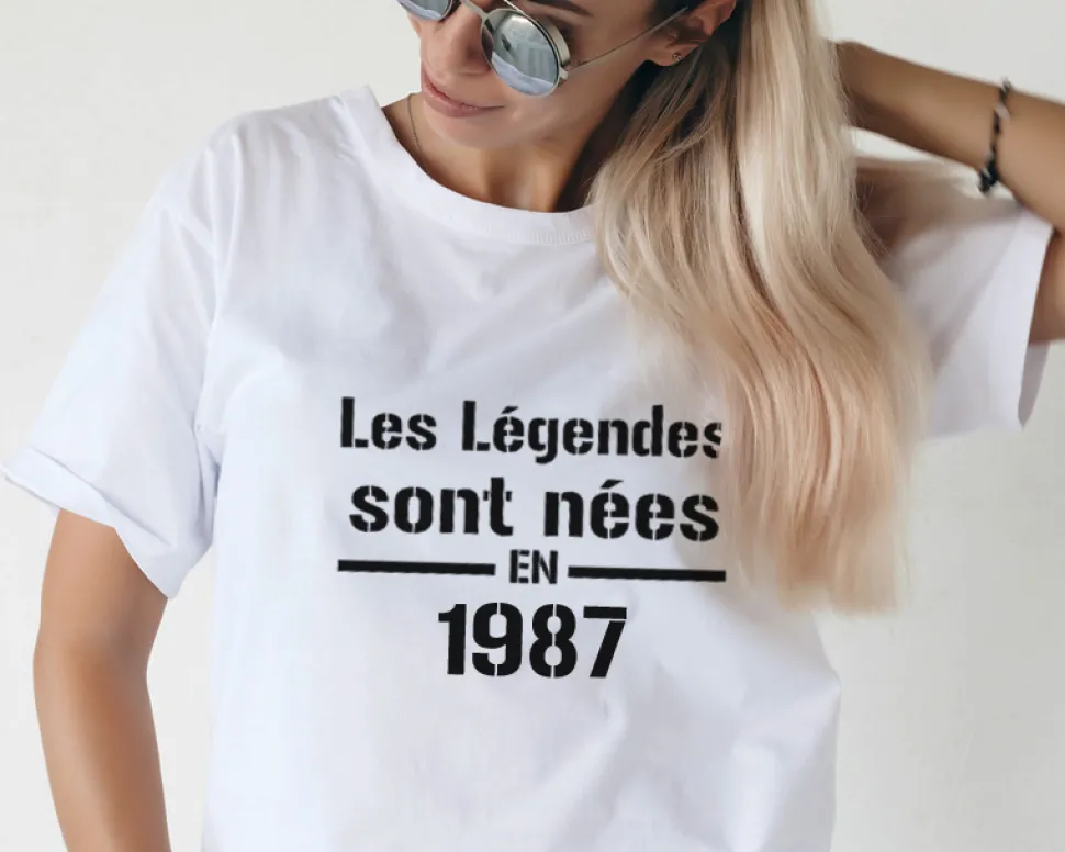 Tee shirt personnalisé femme - Légendes