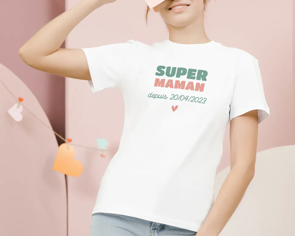 Tee shirt personnalisé femme - Super