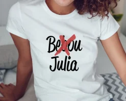 Tee shirt personnalisé femme - Respecte mon prénom